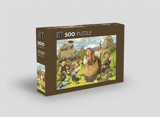 500-Piece Puzzle – Troll Mother &amp; Troll Children (Brian Pilkington)