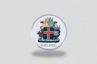 Iceland Coat of Arms Sticker