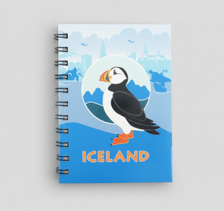 Iceland Puffin Notebook – Lined Pages