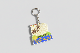 Fluffy Icelandic Sheep Keychain – Cute Woolly Souvenir