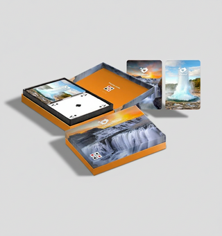Iceland Waterfalls & Geyser Playing Cards, Two Decks