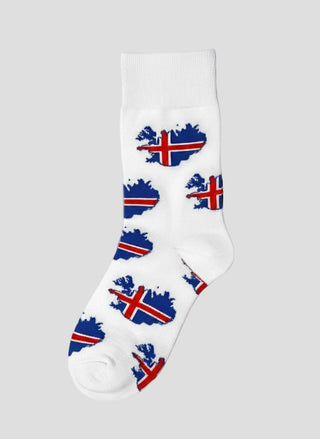Iceland Map Socks