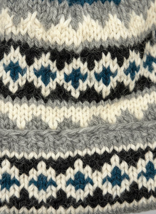 Hand-Knitted Wool Pom-Pom Hat – Cozy Unique