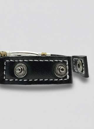 Helm of Awe Leather Bracelet – Viking Protection Amulet