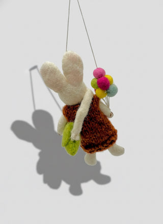 Handmade Felt Bunny Ornament – Balloon Bunny Store Exclusive