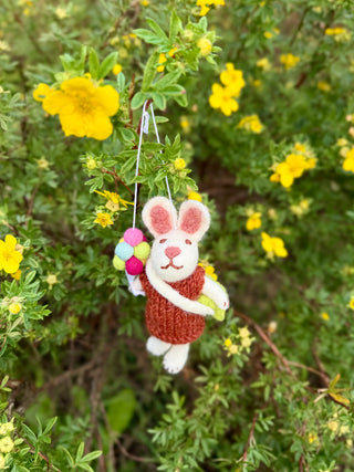 Handmade Felt Bunny Ornament – Balloon Bunny Store Exclusive
