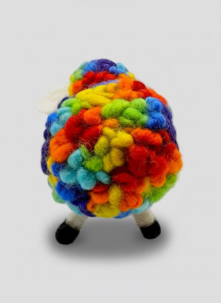 Rainbow Felt Sheep – Funny Cute Handmade Friend