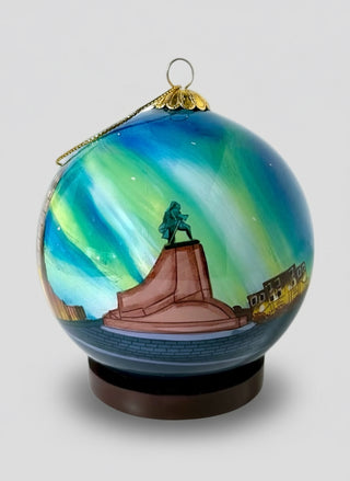 Hallgrímskirkja Glass Ornament - Store Exclusive