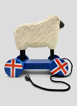 Handmade Icelandic Pull-Along Sheep – Store Exclusive