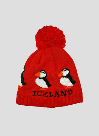 Iceland Puffin Pom Beanie