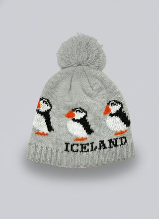 Iceland Puffin Pom Beanie