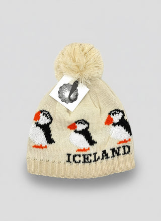 Iceland Puffin Pom Beanie