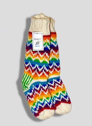 Hand-Knitted Wool Socks