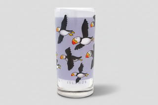 Iceland Puffin Glass (Milk Glass)