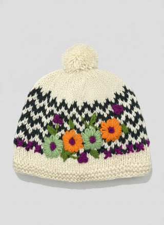 Floral Winter Beanie