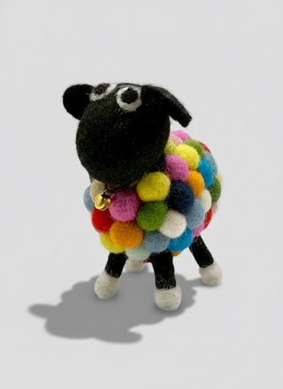 Rainbow Felt Sheep – Handmade Smal