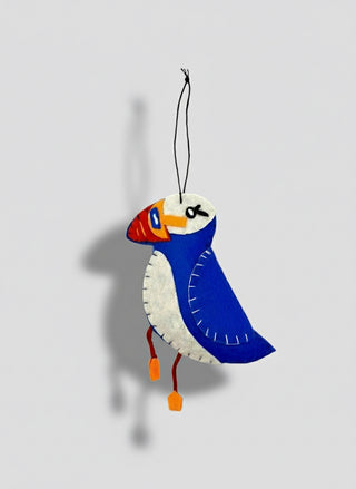 Felt Puffin Christmas Ornament