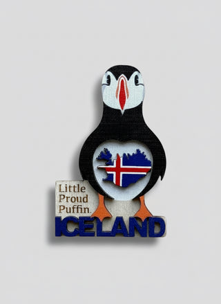 Little Proud Puffin Wooden Magnet,Store Exclusive