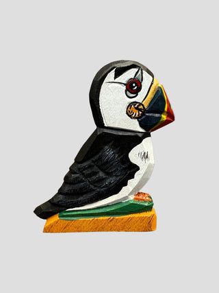 Handmade Wooden Mini Thomas Puffin Magnet, Store Exclusive