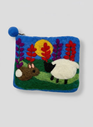 Iceland Felt Sheep Coin Purse – Handmade &Adorable