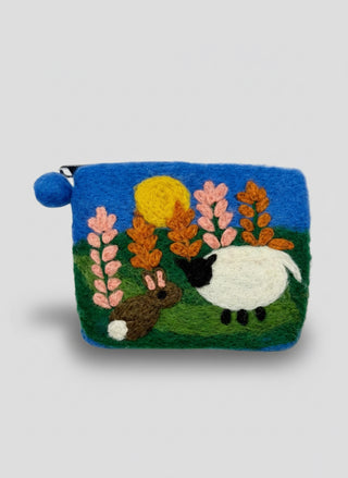 Iceland Felt Sheep Coin Purse – Handmade &Adorable