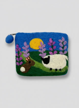 Iceland Felt Sheep Coin Purse – Handmade &Adorable