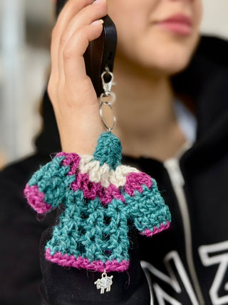 Hand-Knitted Icelandic Mini Lopapeysa Ornament