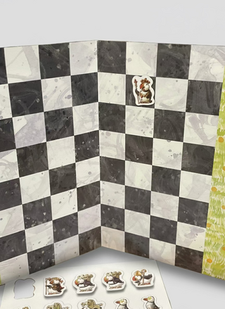 Puffin vs. Sheep Magnetic Travel Chess