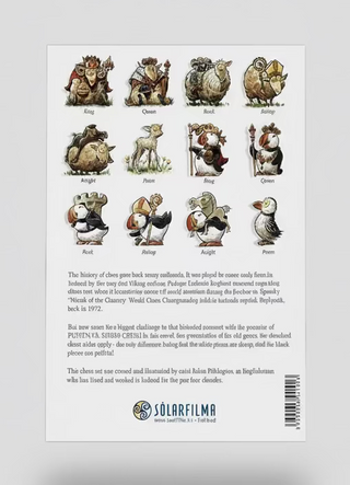 Puffin vs. Sheep Magnetic Travel Chess