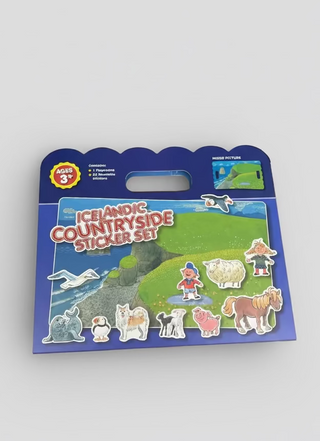 Icelandic Countryside Reusable Sticker Set