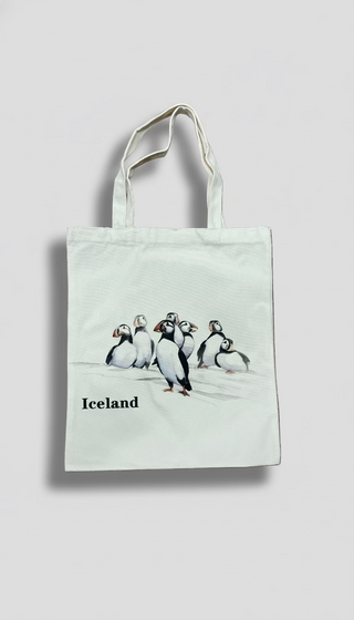 Iceland Puffin Tote Bag