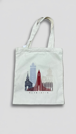 Reykjavík Skyline Tote Bag