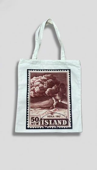 Iceland “Hekla 1947” Stamp Tote Bag