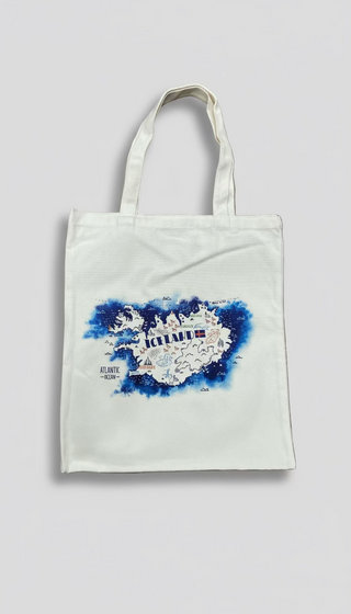 Iceland Map Tote Bag