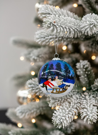 Hand-Painted Christmas Ornaments – Icelandic Winter Collection