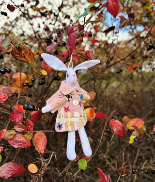 Christmas Felt Ornament Rabbit, Store Exclusive