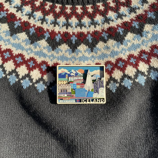 Reykjavík City Wooden Magnet, Store Exclusive