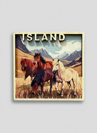 Wooden 3D Magnet, Store Exclusive