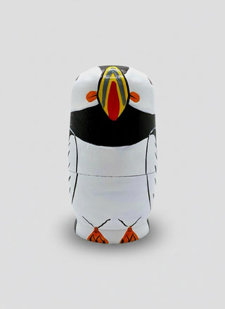 Puffin Matryoshka Set – Hand-Painted Icelandic Babushka ,Store Exclusive