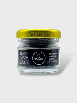 Black Lava Herbal Salt Blend Glass Jar 20gr