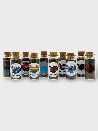 Iceland Black Sand in a Bottle. Authentic Sand from Iceland’s Famous Black Sand Beach