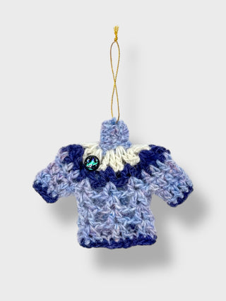 Hand-Knitted Icelandic Mini Lopapeysa Ornament