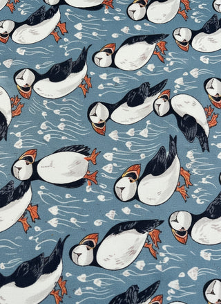 Puffin Party Scarf – 135 x 45 cm Rayon, Store Exclusive