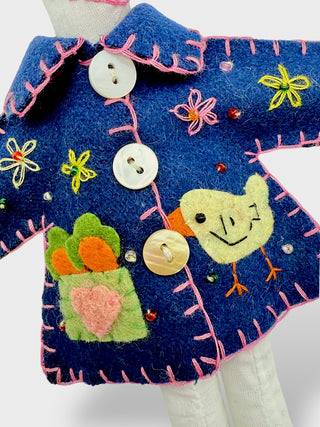 Christmas Felt Ornament Rabbit, Store Exclusive