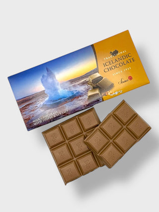 Traditional Icelandic Milk Chocolate with Toffee & Sea Salt - Classic Iceland Souvenir Chocolate