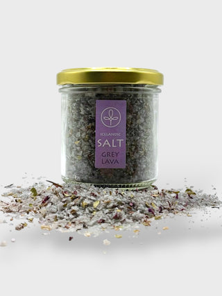 Grey Lava Salt Blend Glass Jar 75gr