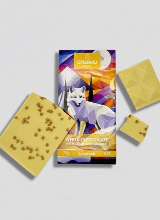 Útúrkú White Chocolate with Crunchy Caramel