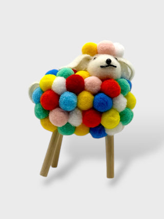 Lopi-Puff the Rainbow Sheep – Handmade Icelandic Cutie (Exclusive to Our Store)