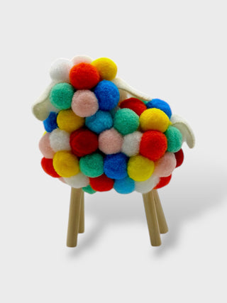 Lopi-Puff the Rainbow Sheep – Handmade Icelandic Cutie (Exclusive to Our Store)