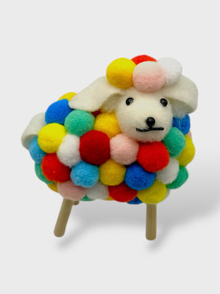 Lopi-Puff the Rainbow Sheep – Handmade Icelandic Cutie (Exclusive to Our Store)